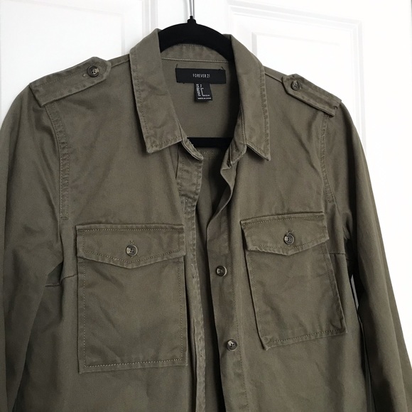 Forever 21 Cotton Shirt Jacket - Picture 5 of 9